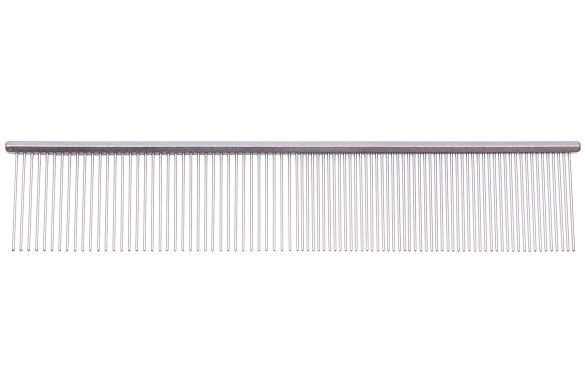 MADANРасчёска стальная комбинированная с тонкими зубцами M-H190 19см