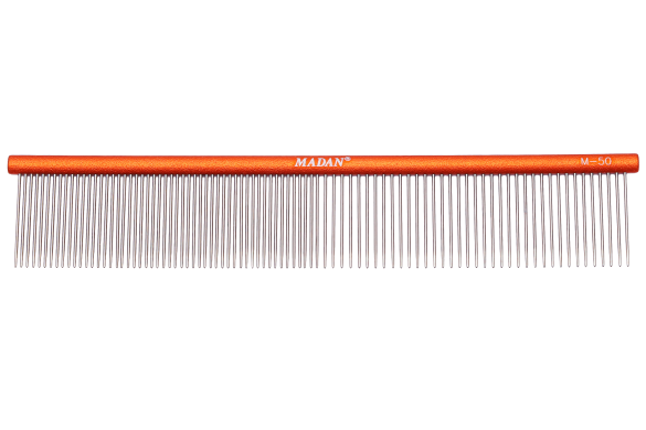 MADANРасчёска комбинированная с тонкими зубцами M-50 19см