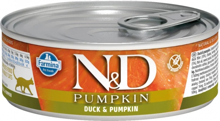 N&D Cat Pumpkin c уткой и тыквой влажный корм для кошек