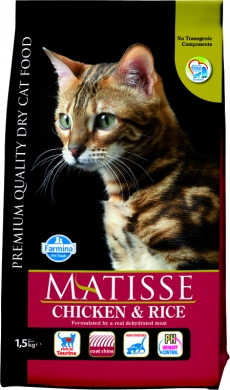 Matisse с курицей сухой корм для кошек
