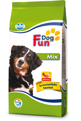Fun Dog Mix с курицей и говядиной сухой корм для взрослых собак