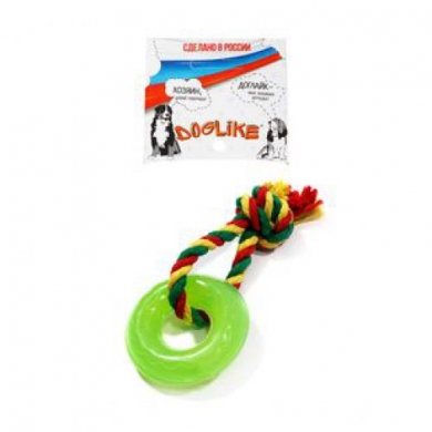 DoglikeКольцо мини с канатом игрушка для собак 7см
