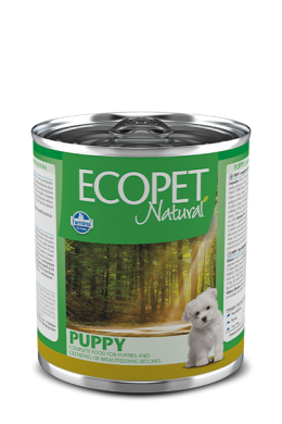 Ecopet Natural Adult с курицей и рисом влажный корм для щенков
