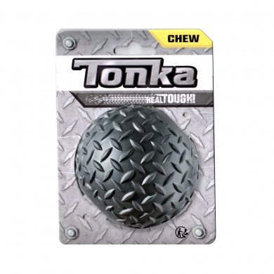 Tonka Мяч рифленый игрушка для собак цвет черный 8,9см