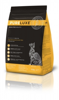 Pureluxe Indoor с лососем и горошком сухой корм для домашних кошек