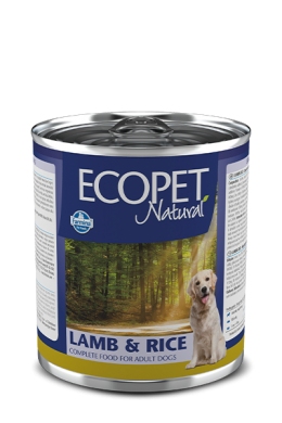 Ecopet Natural Adult с ягненком и рисом влажный корм для взрослых собак