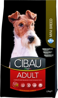 Cibau Adult Mini с курицей сухой корм для взрослых собак мелких пород
