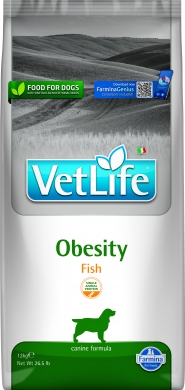 Vet Life Dog Obesity с рыбой диетический сухой корм для собак с избыточным весом