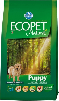 Ecopet Natural Puppy с курицей сухой корм для щенков