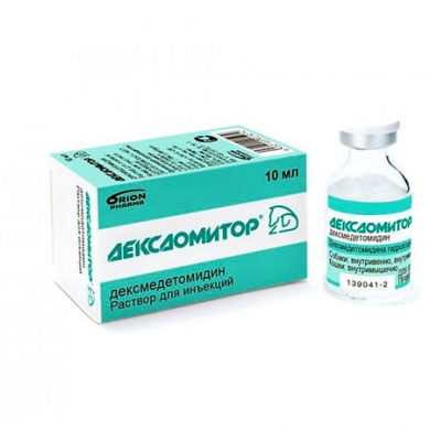 ORION PHARMAДексдомитор 0,5 мг/мл раствор инъекционный 10мл