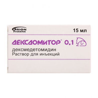 ORION PHARMAДексдомитор 0,1 мг/мл раствор инъекционный 15мл