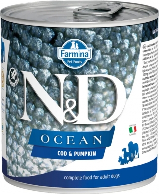 N&D Dog Ocean с треской и тыквой влажный корм для собак