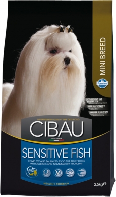 Cibau Sensitive Fish Mini с рыбой сухой корм для собак мелких пород