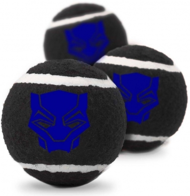Buckle-Down игрушка для собак теннисные мячикиЧерная пантера цвет черный 7см (3шт)
