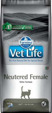 Vet Life Cat Neutered Female  с курицей диетический сухой корм для стерилизованных кошек