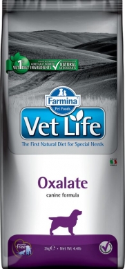 Vet Life Dog Oxalate с курицей диетический сухой корм для собак профилактика и лечение МКБ