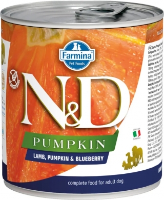 N&D Dog Pumpkin с ягненком, черникой и тыквой влажный корм для собак