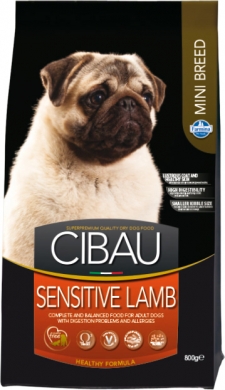 Cibau Sensitive Lamb Mini с ягненком сухой корм для собак мелких пород