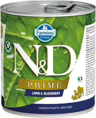 N&D Dog Prime с ягненком и черникой влажный корм для собак