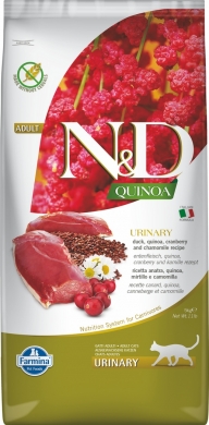 N&D Cat Quinoa с уткой и киноа для профилактики мочекаменной болезни беззерновой сухой корм для кошек