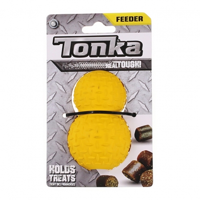 Tonka Игрушка-дозатор для лакомств рифленая цвет желтый 8,9см