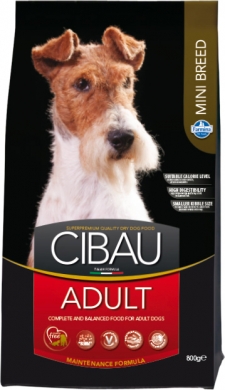 Cibau Adult Mini с курицей сухой корм для взрослых собак мелких пород