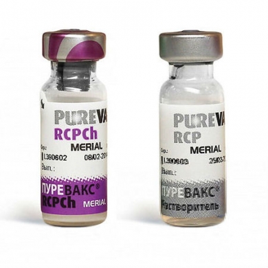 Берингер ИнгельхайПуревакс RCPCh вакцина против вирусного ринотрахеита, панлейкопении и хламидиоза у кошек 1доза+растворитель