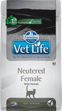 Vet Life Cat Neutered Female  с курицей диетический сухой корм для стерилизованных кошек