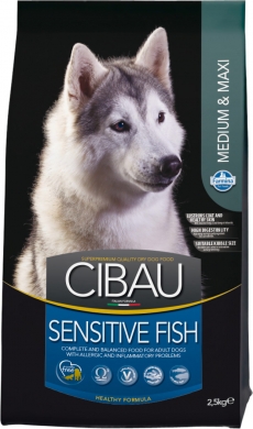 Cibau Sensitive Fish Medium\Maxi с рыбой сухой корм для собак средних и крупных пород
