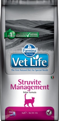 Vet Life Cat Struvite Management с курицей диетический сухой корм для кошек профилактика рецидивов МКБ