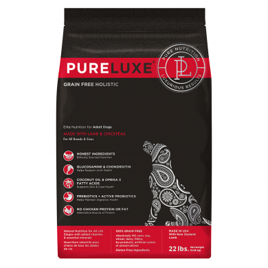 Pureluxe Adult с ягненком и нутом сухой корм для взрослых собак