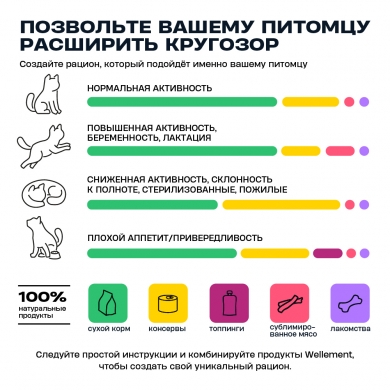 Wellement с индейкой сухой корм для взрослых кошек