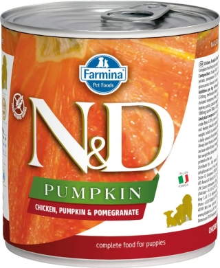 N&D Dog Pumpkin с курицей, гранатом и тыквой влажный корм для щенков