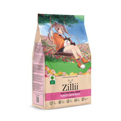 ZILLII Adult Dog Small Breed с индейкой и уткой сухой корм для взрослых собак мелких пород 