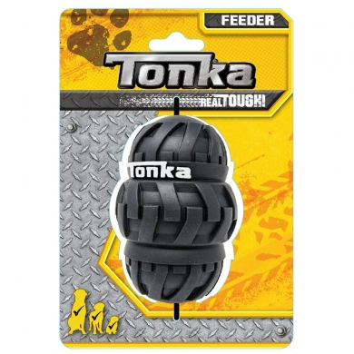 Tonka Игрушка-дозатор для лакомств тройной цвет черный 10,2см