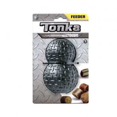 Tonka Игрушка-дозатор для лакомств рифленая цвет черный 12,7см