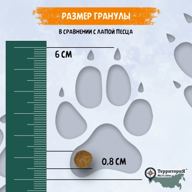 ТерриториЯТаймыр с белой рыбой и брусникой сухой корм для взрослых собак мелких пород