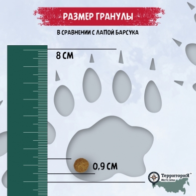 ТерриториЯКавказ с индейкой и брусникой сухой корм для щенков средних и крупных пород