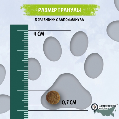 ТерриториЯКавказ с индейкой и брусникой сухой корм для стерилизованных кошек и кастрированных котов