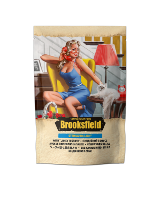 BROOKSFIELD Adult Sterilized/Light Cat Turkey с индейкой в соусе влажный корм для кошек