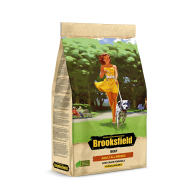 BROOKSFIELD Low Grain Adult Dog All Breeds Beef с индейкой и говядиной низкозерновой сухой корм для взрослых собак