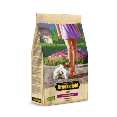 BROOKSFIELD Low Grain Adult Dog Small Breed индейка с говядиной низкозерновой сухой корм для взрослых собак мелких пород