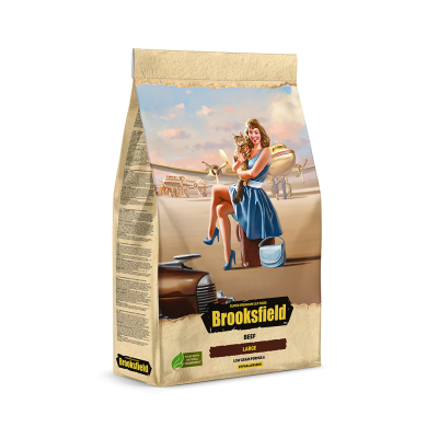 BROOKSFIELD Low Grain Adult Cat Large Beef с индейкой и говядиной сухой корм для кошек крупных пород