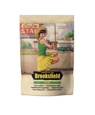 BROOKSFIELD Kitten Veal с телятиной в соусе влажный корм для котят