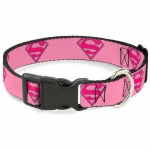 Buckle-Down поводок для собак "Супермен" цвет розовый 120см