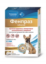 Пчелодар "Фенпраз" таблетки универсальное антигельминтное средство для собак (1т на
