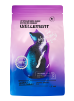 "Wellement" с индейкой и кроликом сухой корм для кошек крупных пород