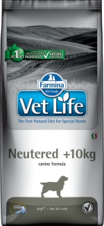 Vet Life Dog Neutered >10kg с курицей диетический сухой корм для собак весом свыше 10кг стерилизованных и кастрированных