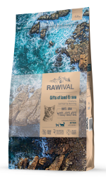 Rawival "Gifts of Land&Sea" с курицей и рыбой сухой корм для котят