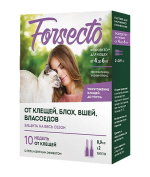 Астрафарм "Форсекто" капли инсектоакарицидные для кошек весом от 4 до
